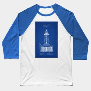 Stannard Rock Lighthouse - Michigan - AD Baseball T-Shirt